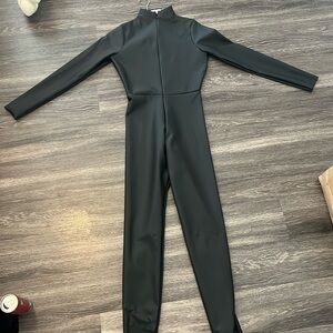 Good American faux leather catsuit